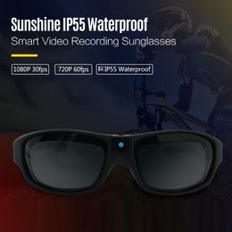 Cámaras de video de acción deportiva Gafas de sol Mini cámara FHD 1080P IP55 Impermeable al aire libre UV400 Gafas portátiles Gafas grabadoras 230731
