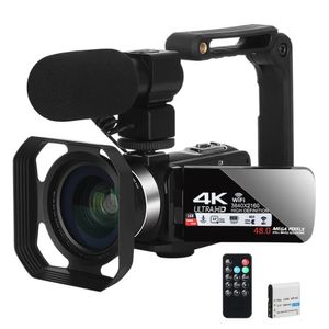 Caméras vidéo d'action sportive Caméra Ultra HD 4K 30FPS pour caméscope Vlogging WiFi 48MP 18X Zoom numérique Conférence Wifi APP Webcam 231212