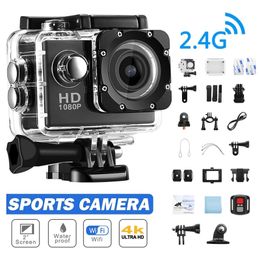 Sports Action Video Cameras Ultra HD Action Camera 30fps/170D Waterproof Underwater Video Recording Camera 4K go Sports Pro Camera 2.0 Screen remote control 221027