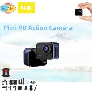 Sport Action Video Camera's V8 HighDefinition Mini WiFi Action Camera 4K 60fps met externe bediening Scherm Waterdichte DV Motion Camera Driver Recorder Wireless NetW