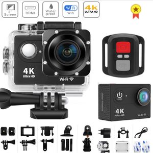 Caméras vidéo d'action sportive étanche 4K moto enregistreur Dash Cam plongée DVR casque de vélo 221101