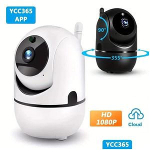 Sport Actie Videocamera's Ycc365 Plus 1080P Cloud Hd Ip Camera Wifi Tracking Babyfoon Nachtzicht Beveiliging Thuis Surveillanc Dhch6