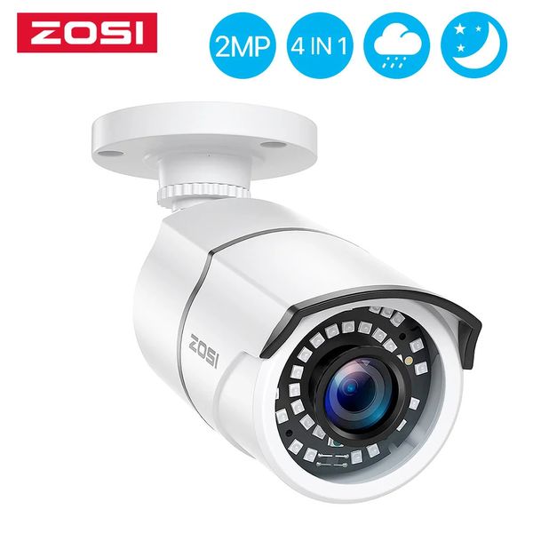 Caméras vidéo d'action sportive ZOSI 1080P 2MP TVI CCTV 120ft IR Vision nocturne capteur de mouvement étanche maison Surveillance extérieure sécurité balle caméra 231117