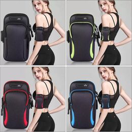 Étuis à brassard de sport, pochettes pour téléphone portable, pochette à fermeture éclair pour Fitness, course à pied, sacs de taille, poche pour cartes pour téléphone portable, smartphone, taille universelle