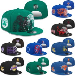 Tapa de pelota deportiva Snapback ajustable Snited Team Basketball Hats Peak Sport Sports Sports Sports Instituidos