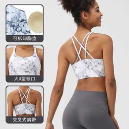 Sports Bra sous-vêtements pour femmes et débardeur d'été Outwear Impression numérique Srape directe Running Fitness Gym vêtements de yoga