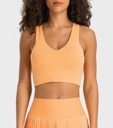 Sports Bra Yoga Vest High Elastic Femme Femme Femmes Sous-vêtements avec poitrine Running Fiess Gym Shirt Inner Veste débardeur