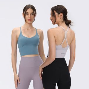 Sujetador deportivo Ropa de yoga Fitness Belleza Volver Tops con almohadillas para el pecho Sujetadores push-up Tops cortos de alta calidad Ropa interior deportiva para interiores y exteriores Ropa interior para mujeres VELAFEEL