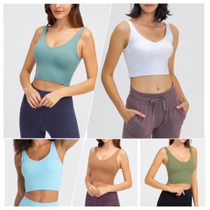 Sports Brand Align Lu Yoga Bra Women Sports Sports Tops CEW CEW FINES TANTADO COMODADO Skinly Freehle Bebra Sweat Sweat Bebra femenina