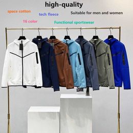 Sports Sportswear Sportswear Mens Tech Jacket Fleece Jacket NK Diseñador Menores Mujeres Space Spapo Cotton Zipper Jackets Fashion Capyed Capyed