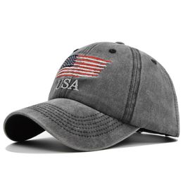 Sportcamouflage hoed Donald USA Hats S -borduurwerkpresidentie verkiezing