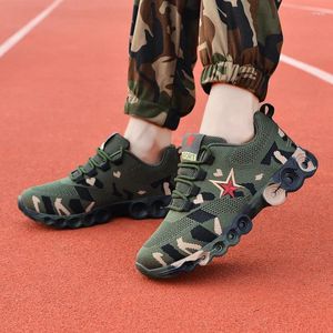 Chaussures de sport décontractées pour hommes et femmes, printemps-automne 346, haute élasticité, formation d'étudiant, marée verte de l'armée, 2024