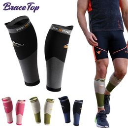 Sportcompressie Kuitmouwen Compressiekousen voor de benen Hardlopen Shin Splint Spataderen Pijnbestrijding Kuitbeschermers Lopers Fitness 240124