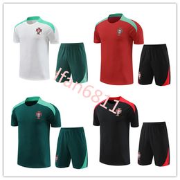 24 25 Jersey de football à manches courtes courtes portugaises à manches courtes 2024 Portuyser Maillot de Foot Sportswear Men Kids Portuguesa Football Training Suit