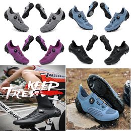 Designer sportif Cyclisang Road Men Dirt Bike Spee Speed Cdaycling Sneakers Flats Mountain Bicycle Footwear SPD CLEATS CLATS 36-4 77 S