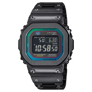 Reloj deportivo de cuarzo digital para hombre, reloj Original 5000 de choque, esfera de aleación LED cuadrada, función completa, hora mundial, serie GMW Oak