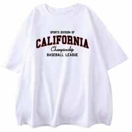 Deportes Divisi de California Champiship Basketball League Ropa masculina Vintage All-Math Cott Camisetas de gran tamaño Hombres Tops E35F #