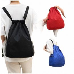 Sport Drawstring Backpack Sport Fitn Travel Outdoor Sackpack Women and Men Large Capaciteit Gym Swim Beach Bags Basketball Bag W5EJ#