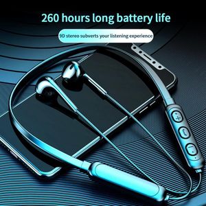 Sport oortelefoon hangende nek draadloze bluetooth hoofdtelefoon binaurale hardloop mini nekhangende muziek oordoppen