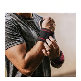 Sport Fitness Bandage Bretels Ondersteunt Polskussen Winding Drukband Krachttraining Power Lifting Bench Press Binding Polsbeschermer