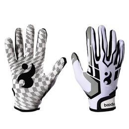 Gants de sport 1 paire doigt complet Baseball anti-dérapant Gel Rugby Football américain Sport de plein air pour hommes femmes 230601