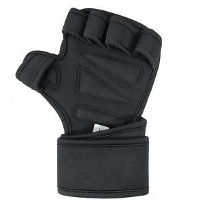 Gants de sport 1 paire poignées Gym main paume protecteur gants haltérophilie gants d'entraînement Fitness sport corps haltère 230504