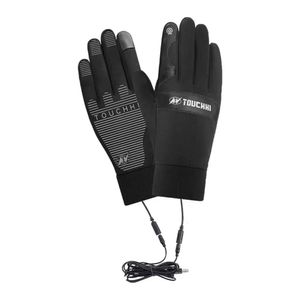 Gants de sport 1 ensemble de gants chauffants USB imperméables pour écran tactile gants de snowboard d'hiver pour camping en plein air Ski moto gants de pêche à vélo 231124