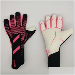 Guantes deportivos 2022 Nuevo Portero Protección de dedos Profesional Hombres Fútbol Adts Niños Más grueso Portero Guante de fútbol Drop Entrega Outd Dhfar