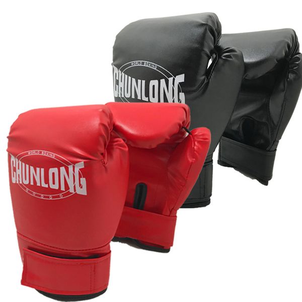 Gants de sport 2 pièces boxe épaissie en cuir PU Muay Thai karaté poinçonnage Kickboxing entraînement combat pour femmes hommes 230824