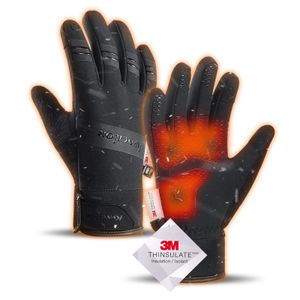 Sports Gloves 3 M Thinsulate Winter Men Women Touchscreen Waterproof Cold Weather Cycling Thermal Fleece Running Ski Glove 230907
