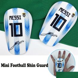 Guantes deportivos Adt Super Mini Shin Guards Fútbol Shinpads Niños Pantorrilla Pierna Pad Entrenamiento Anti Colisión Protector 231202 Drop Entrega Ou Otlq1