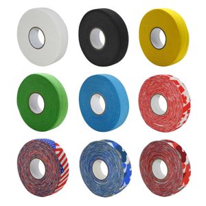 Sporthandschoenen Gekleurde Atletische Ijshockey Grip Tape Stick Goede Uitrusting Scheenbeschermer Rol voor Fitness 2.5cm 25m 231204