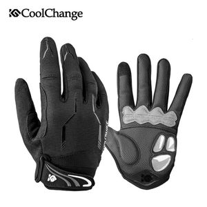 Gants de sport CoolChange 10 couleurs hiver femmes hommes gants de cyclisme doigt complet avec GEL Pad antichoc VTT gants de vélo 231201