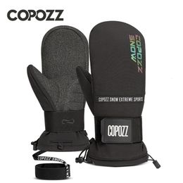 Guantes deportivos COPOZZ Guantes de esquí de invierno Impermeables Mantener caliente Material resistente al desgaste Snowboard Hombres Mujeres Guantes térmicos para nieve Mitones 231021