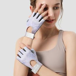 Gants de sport Gants de cyclisme Femmes Fitness Gants Gym Haltérophilie Yoga Musculation Formation Mince Respirant Antidérapant Demi Doigt Gants P230516