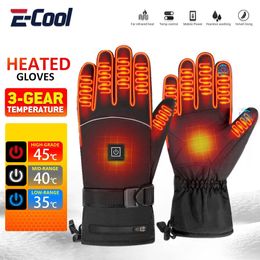 Guantes deportivos Guantes calefactores eléctricos guantes calefactores calientes invierno monopatín caliente caza pesca guantes de carga calientes impermeables 231023