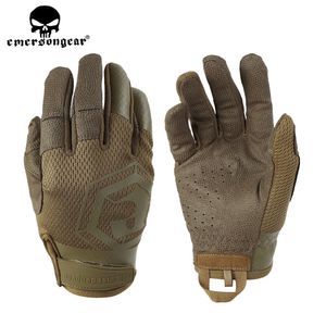 Sporthandschoenen Emersongear Light Tactical Full Finger Men Touch Screen Airsoft Outdoor Climbing Riding Army Combat Ademende 230822