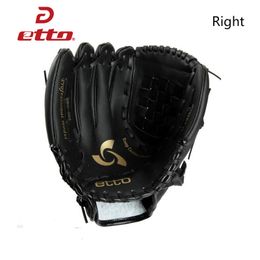 Gants de sport Etto 11,5 / 12,5 pouces Main droite Gant de baseball en cuir PU de haute qualité Gants d'entraînement de baseball softball Guantes Beisbol HOB008Y 230703