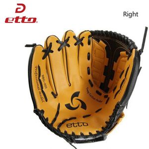 Gants de sport Etto Top qualité hommes gant de Baseball professionnel main droite mâle Beisbol gant d'entraînement enfants pour Match Softball HOB002Y 231109