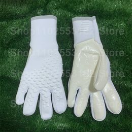 Sporthandschoenen Keeper Voor Heren Goalie Thicken Latex Voetbal Voetbal Antislip Volwassenen Kleur Wit 230626