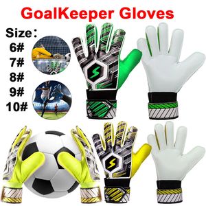 Guantes deportivos Portero de fútbol Portero antideslizante Dedo Guardar Guardia Ajustable Jugador de fútbol Guante Espesar Látex para niños Adultos 231205