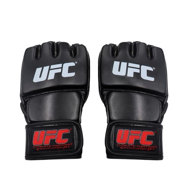 Gants de sport Gants de boxe demi-doigt en cuir PU Gants de combat Kick Boxing Karaté Muay Thai Gants d'entraînement Taekwondo Protecteur 230906