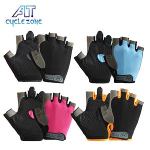 Gants de sport Half doigt gel hommes femmes gants cyclistes gants respirants antidérapants pour motards gants de gym d'été