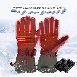 Guantes deportivos Calentadores de manos eléctricos 7 4V 2200mAh Batería recargable calentada con 3 niveles para hombres y mujeres 231202