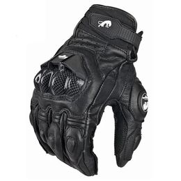 Gants de sport gants en cuir véritable de haute qualité hommes luva moto rcycle gant guantes Protection course MOTO 231201