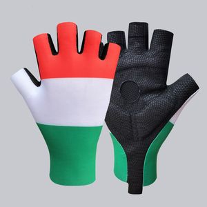 Gants De Sport Italie Vélo Été Antichoc Respirant Vélo Demi Doigt VTT Route Vélo Guanti Guantes De Ciclismo Hombre 230821