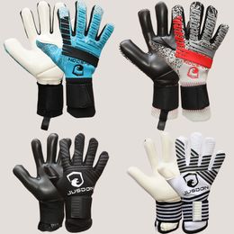 Gants de sport Jusdon Gants de gardien de but de football pour adultes 4 mm d'épaisseur en latex sans protection des doigts 230209