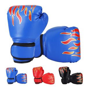 Gants de sport enfants boxe enfants entraînement de poinçonnage Sparring confortable mitaines de combat réglables protège-main noir 230824