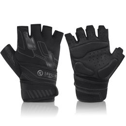 Gants de sport en cuir haltérophilie gants de fitness anti-dérapant poignet soutien formation gants de gymnastique pour hommes femmes 230504