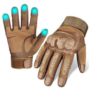 Gants sportifs gants tactiques militaires pour hommes gants de protection des doigts complets pour la chasse à la chasse au camping gants de vélo Q240525